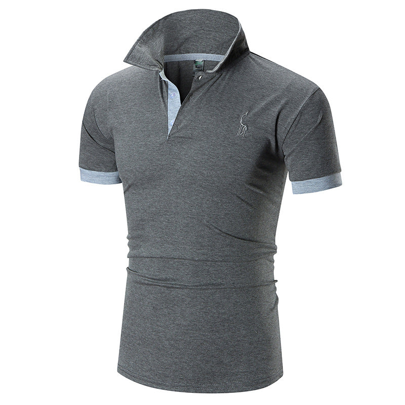 Herren Poloshirt Slim Fit Moderner Kragen