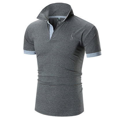 Herren Poloshirt Slim Fit Moderner Kragen