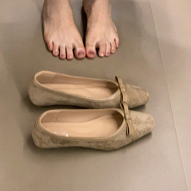 Damen Ballerinas Weich Schleife Elegante Modische