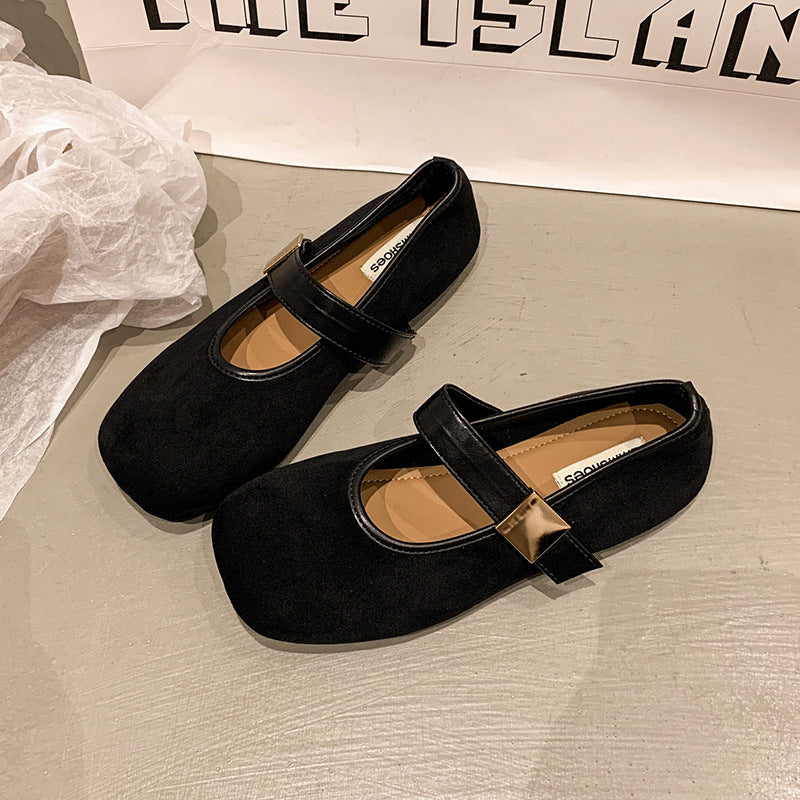 Damen Ballerinas Elegantes Design mit verstellbarem Riemen