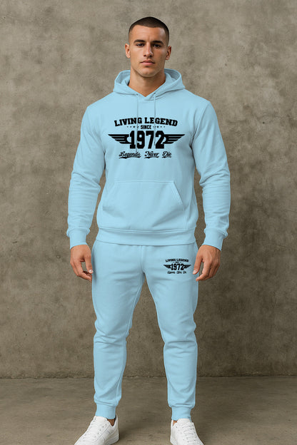 Herren Joggingset Hoodie und Hose Mit Trend Druck Berlin
