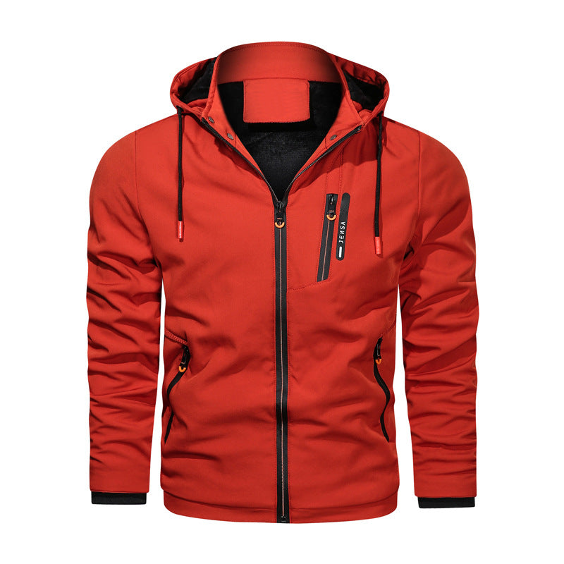 Herren Funktionsjacke atmungsaktiv verstellbar Wasserabweisend