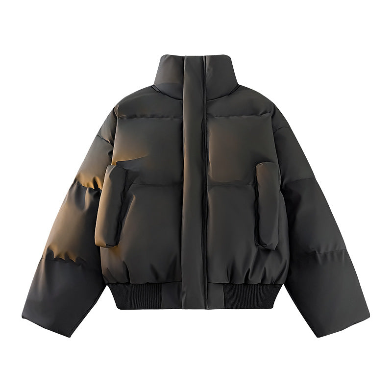 Herren Steppjacke Modern mit hohem Kragen und Taschen