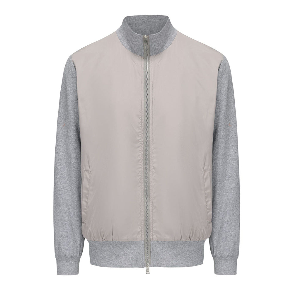 Herren Übergangsjacke Sportlich Modern Stehkragen Elastisch
