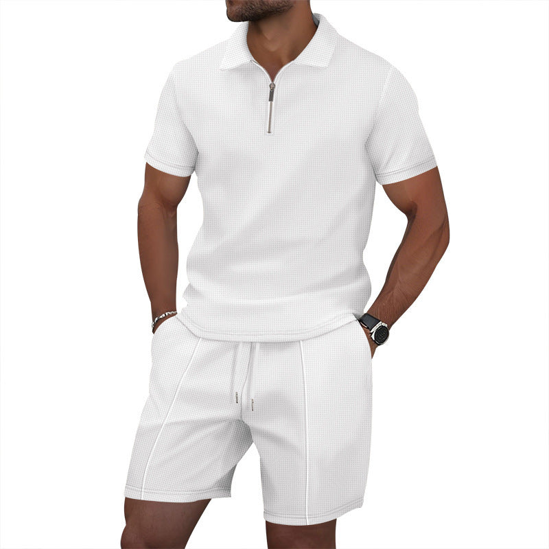 Herren Sportoutfit Stehkragen Elastisch Modern - BerlinGlamour