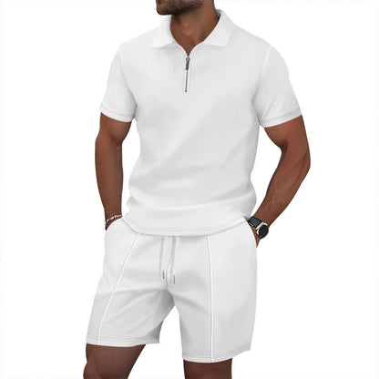 Herren Sportoutfit Stehkragen Elastisch Modern - BerlinGlamour