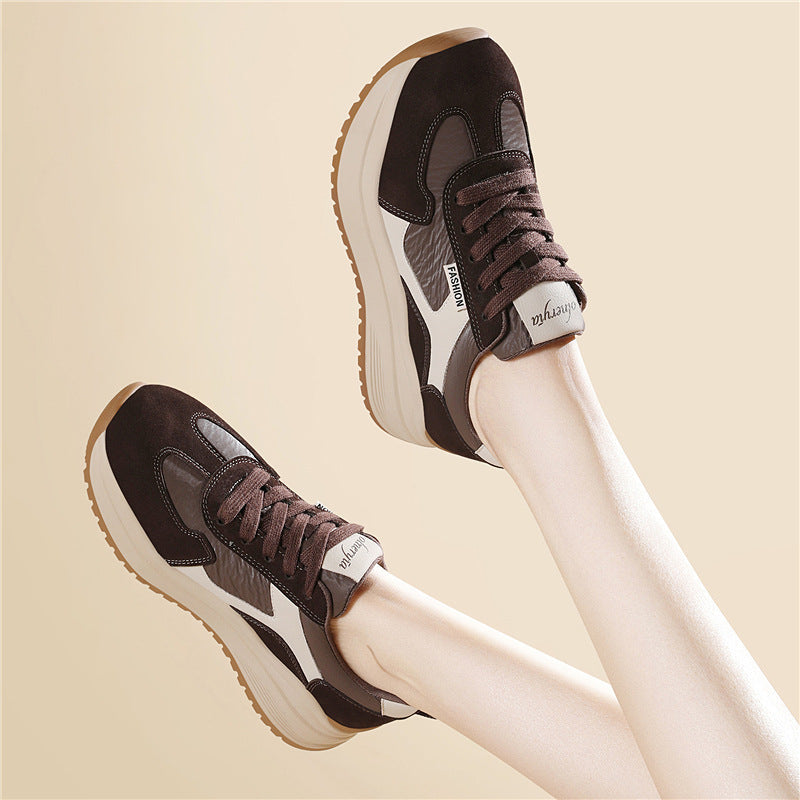 Damen Sneaker Sport Laufsohle Atmungsaktiv