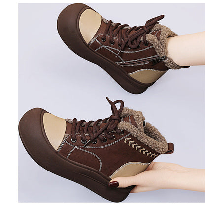 Damen Winterstiefel Bequem Warm Innenfutter