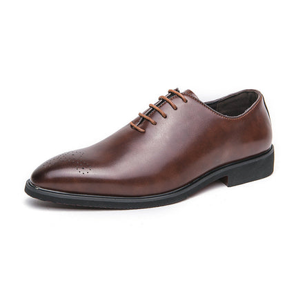 Herren Schnürschuhe Leder Elegant Modern Schwarze Schuhe
