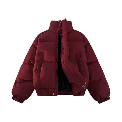 Damen Daunenjacke Warm Elegant Hoch Kragen