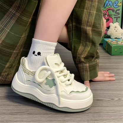 Damen Sneaker Modern Trendy mit Applikationen
