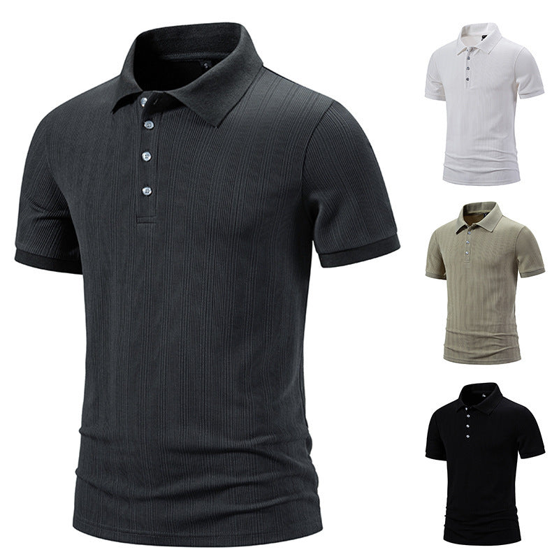 Herren Poloshirt Hochwertig Strukturiert Modern