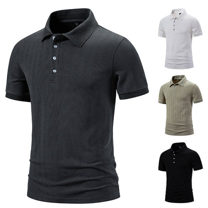 Herren Poloshirt Hochwertig Strukturiert Modern