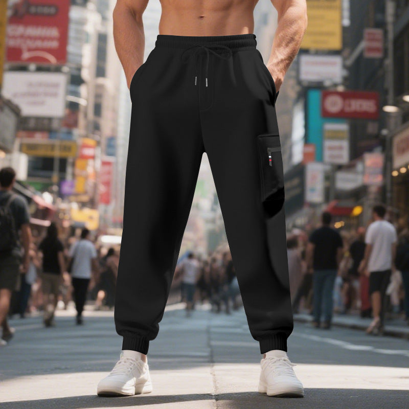 Herren Sporthose Bequem mit Taschen Sport Hose Modern