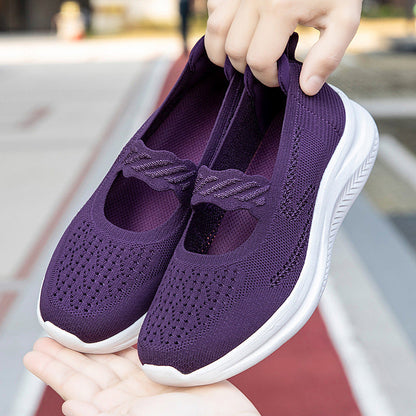 Damen Fitnessschuhe Atmungsaktiv Elastisch Laufschuhe Sportmodell