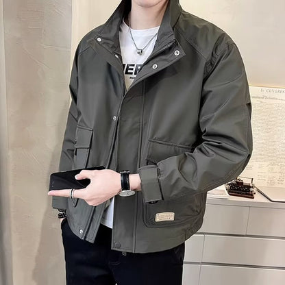 Herren Utility-Jacke Leicht Mit Funktionalen Taschen