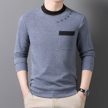 Modisches Herren Sweatshirt mit Brusttasche und coolem Design