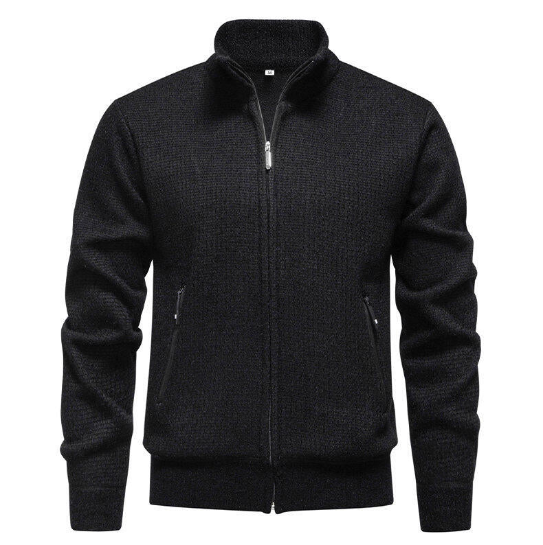 Herren Strickjacke Modern Mit Reißverschlusstaschen