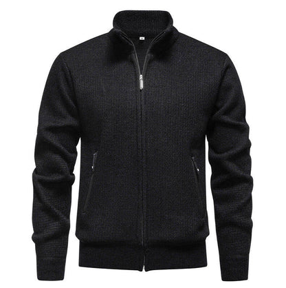 Herren Strickjacke Modern Mit Reißverschlusstaschen