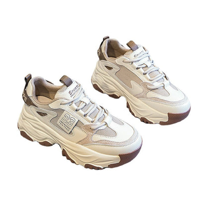 Damen Sneaker Sportlich Chunky atmungsaktiv Rutschfest