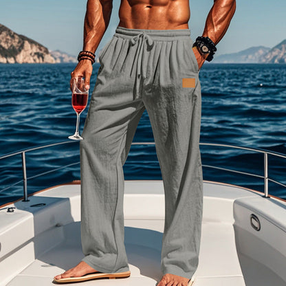Herren Sommerhose Leicht Elastisch Mit Taschen