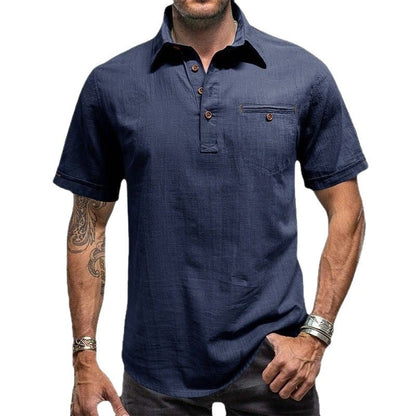 Herren Kurzarmhemd Sommer Modern Slimfit