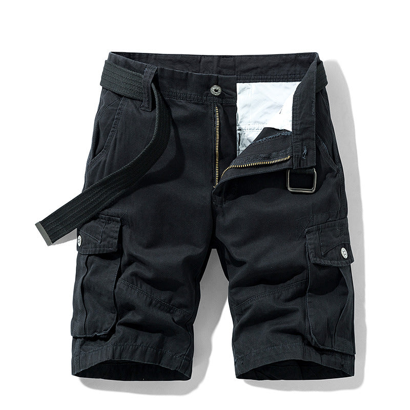 Herren Cargo-Shorts Bequem Multifunktions-Taschen Verstellbar