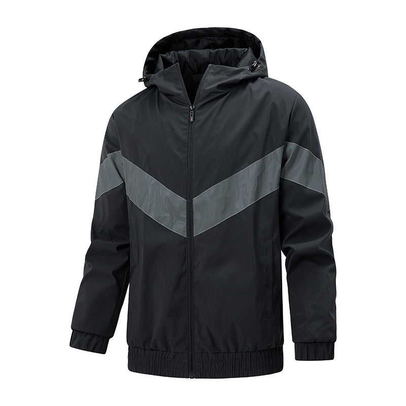 Herren Freizeitjacke Sportlich Modern Grau