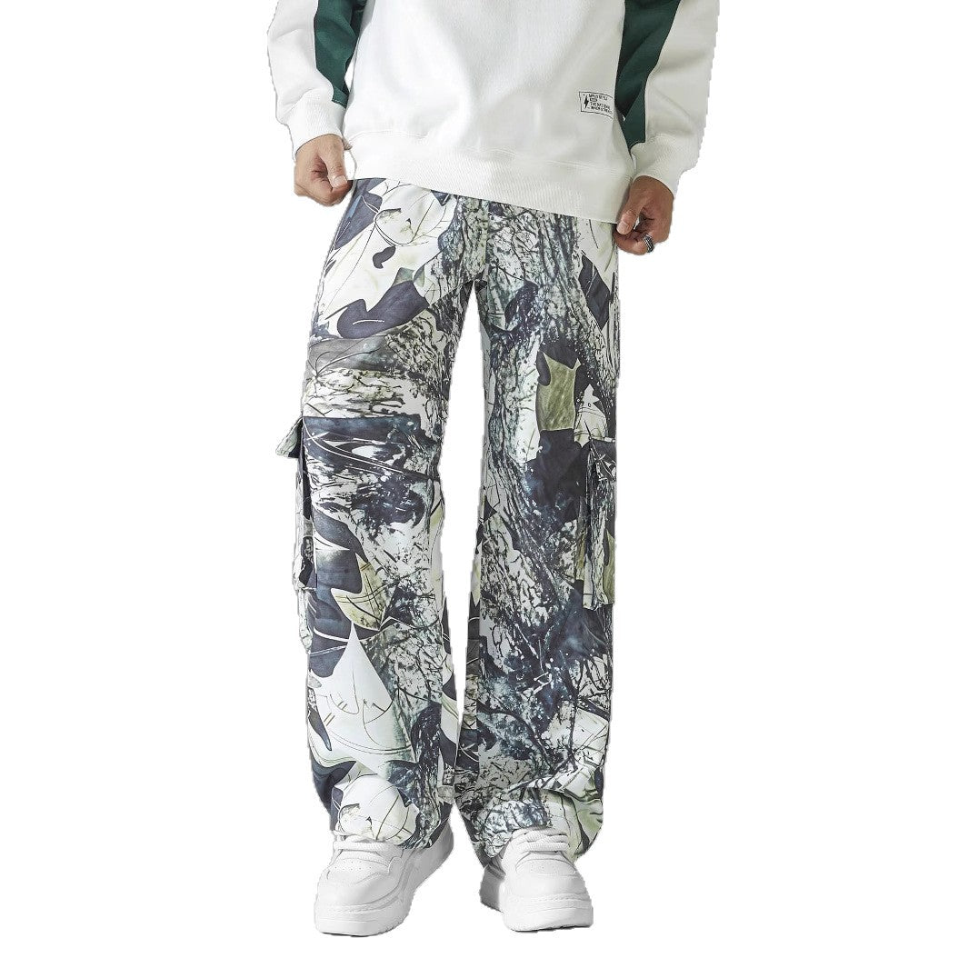 Herren Cargohose Modern Bequem Muster Hose