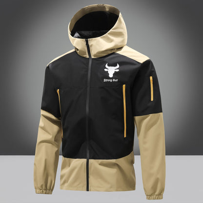 Herren Funktionsjacke Atmungsaktiv Winddicht Mit Taschen