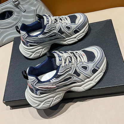 Damen Sneaker Atmungsaktiv Komfort Mesh Schuhe Sportlich