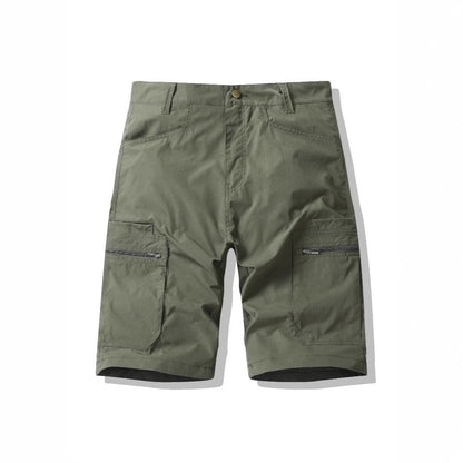 Herren Cargoshorts Funktionshose Reißverschluss Taschen Outdoor