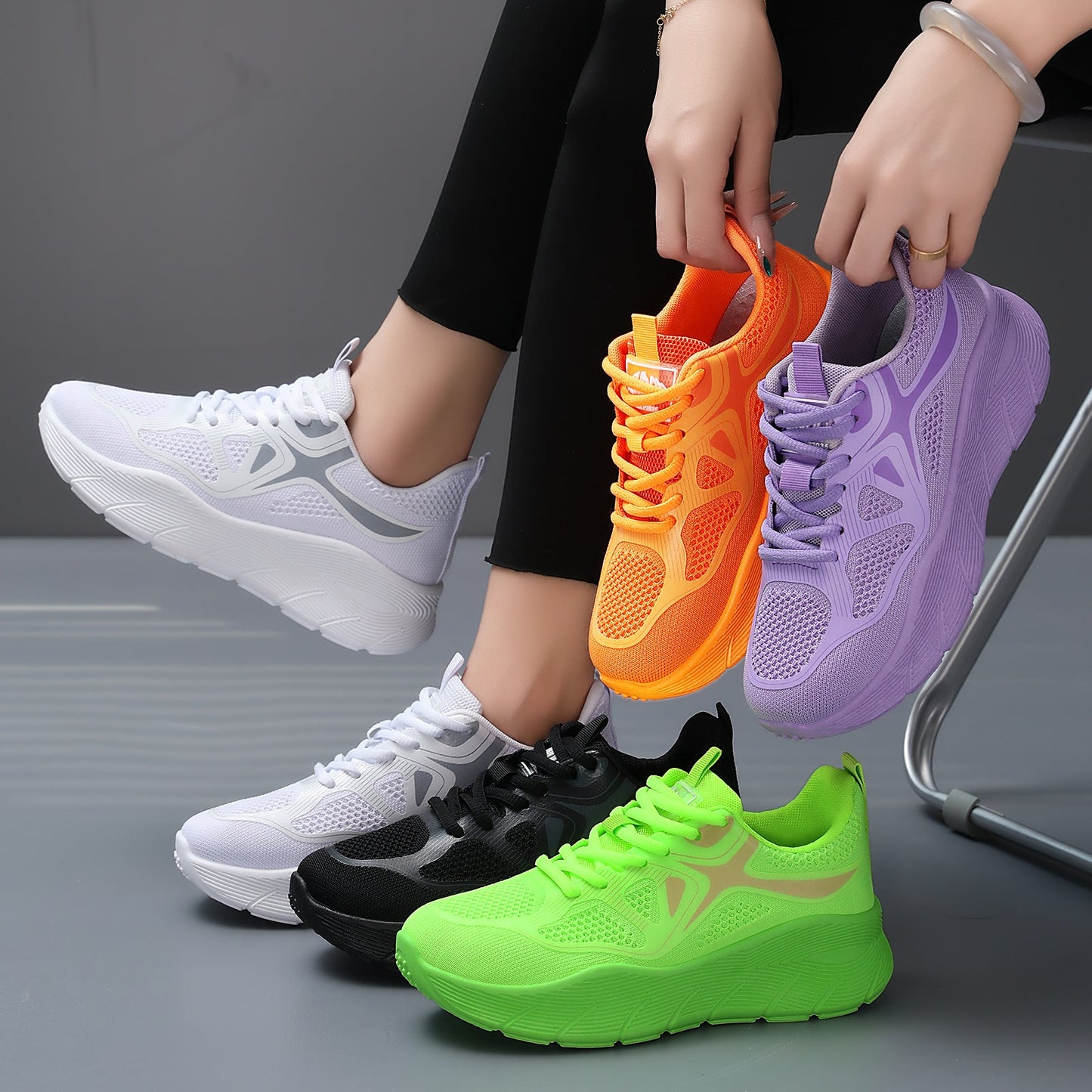 Damen Laufschuhe Sportlich mit Dämpfungstechnologie