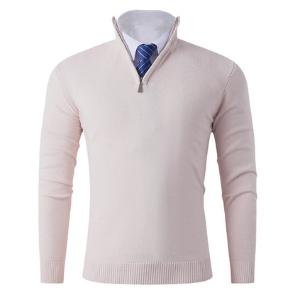 Herren Strickpullover Modern Elastisch Reißverschluss