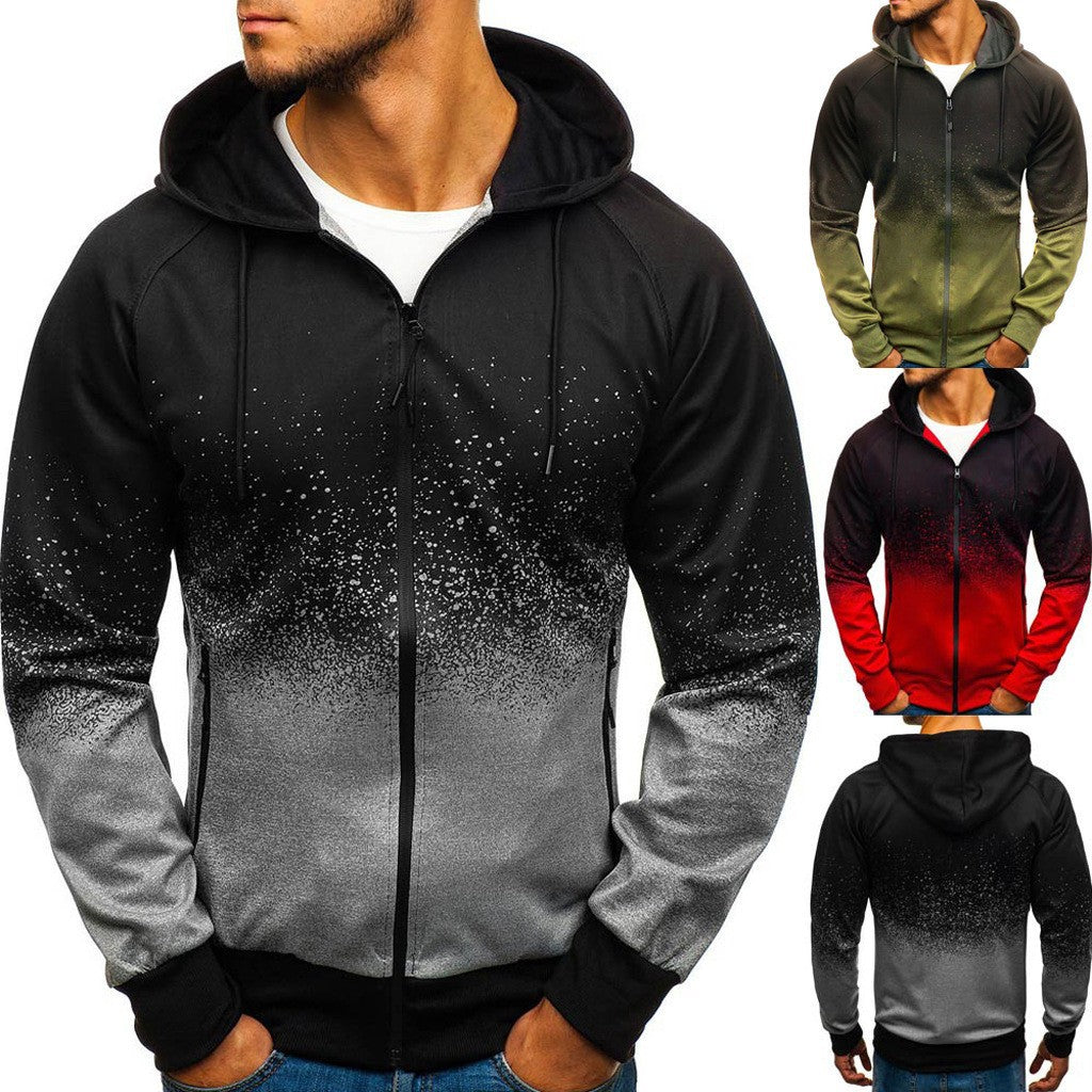 Herren Kapuzenjacke Sportlich Wasserabweisend Modern - BerlinGlamour