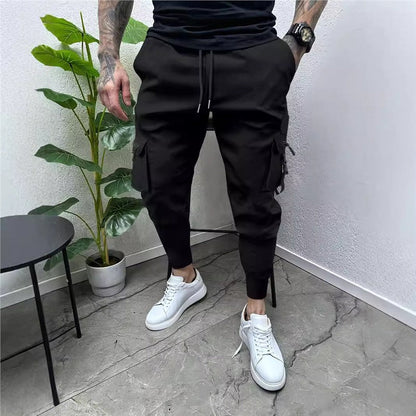 Herren Cargo-Jogginghose Modern Elastisch Mit Taschen