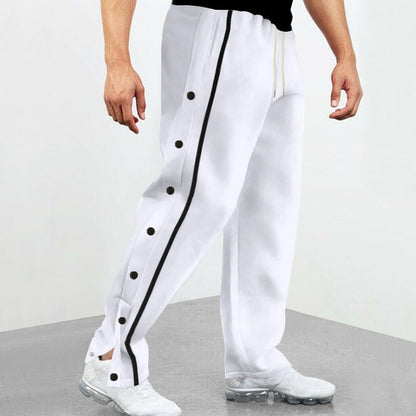 Bequeme Herren Sporthose Mit Knöpfen Sport Hose
