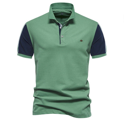 Herren Polohemd Kontrast Ärmel Modern Berlin Style - BerlinGlamour