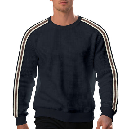 Herren Strickpullover Modern mit Streifen und Textur
