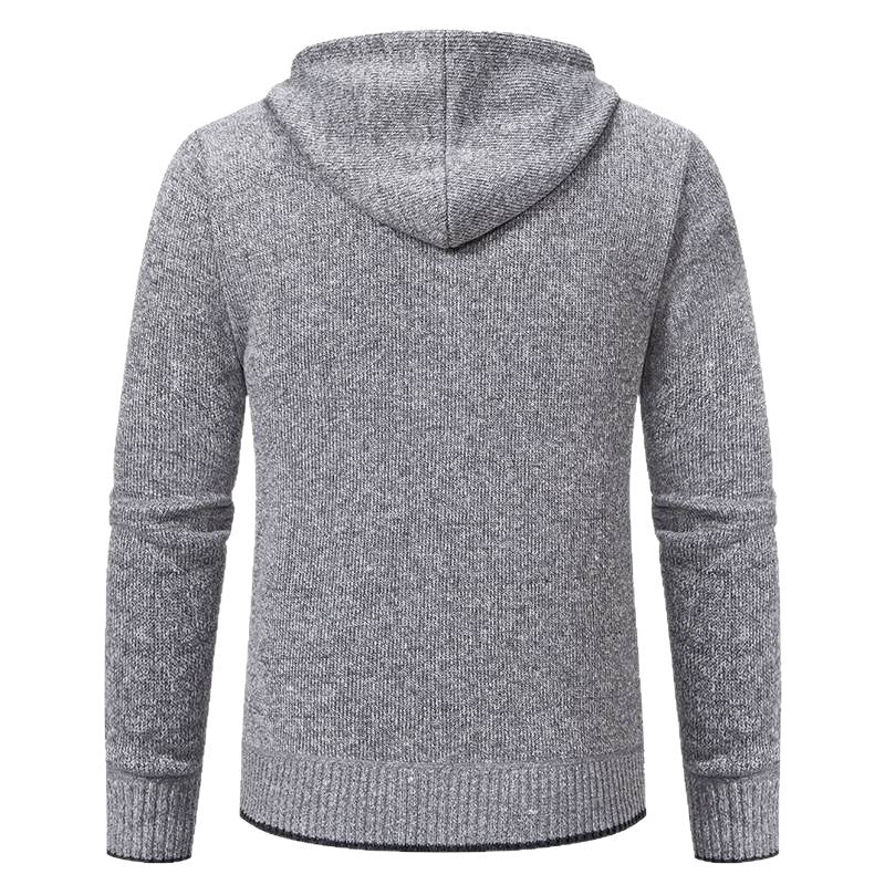 Herren Kapuzenjacke Softshell Fleece Innenausstattung Elegant Schwarz