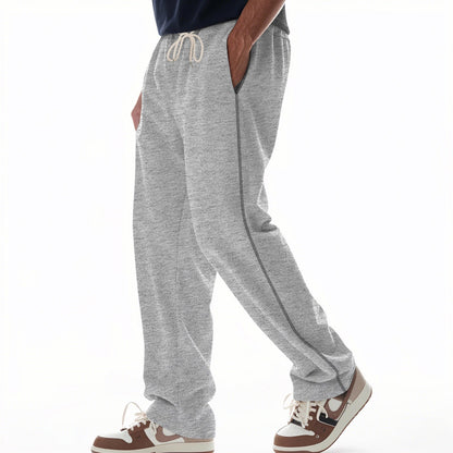 Herren Sportyhose Freizeithose Mit Kontrastnähten Kordelzug