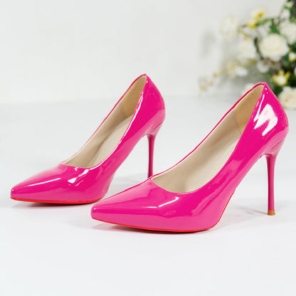 Damen Pumps Hochhackig Glänzend Elegant Schuhe
