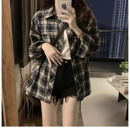 Damen Bluse Lässig Oversized Schnitt mit Druckknöpfen