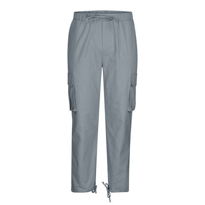 Herren Cargo-Hose Bequem mit verstellbarem Bund und Taschen