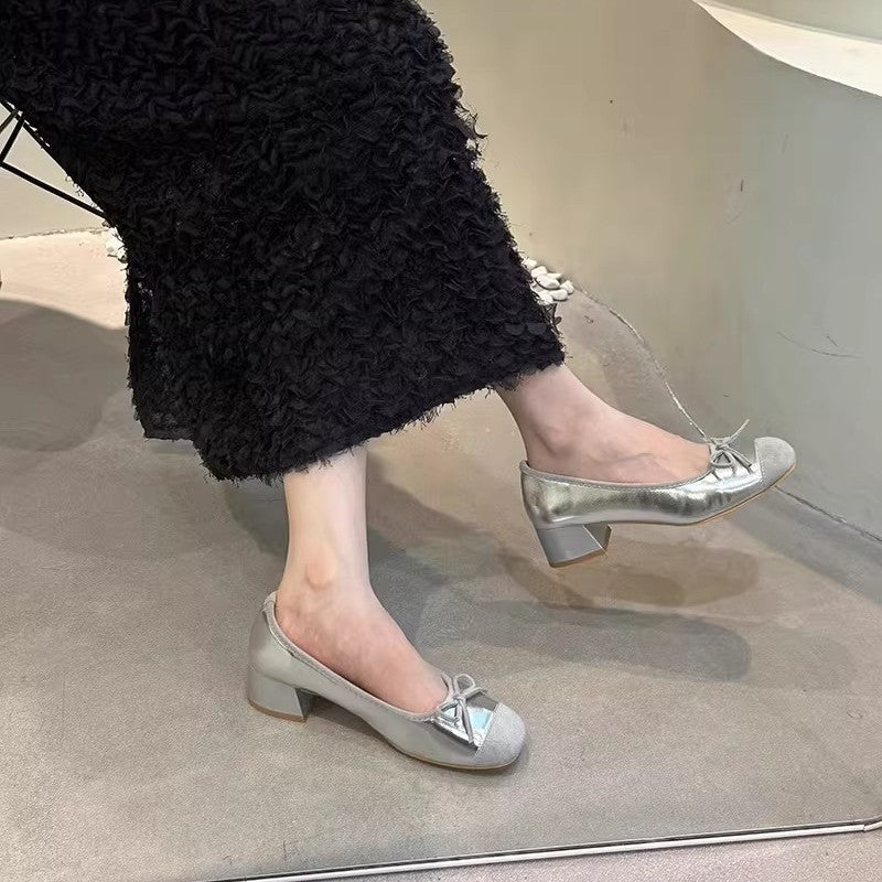 Damen Ballerinas Schuhe Elegant Glänzend Komfortabel