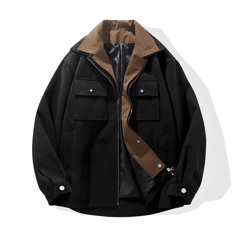 Herren Jacke Übergangsjacke Mit Taschen Modern
