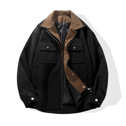 Herren Jacke Übergangsjacke Mit Taschen Modern