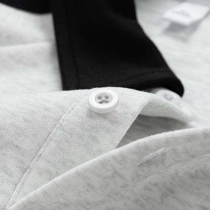 Herren Sweat Pullover Sportlich mit Polo Kragen Moderne