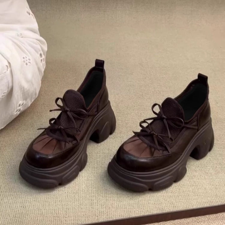 Damen Sneaker Sportlich Große Sohlen Mode Schuhe