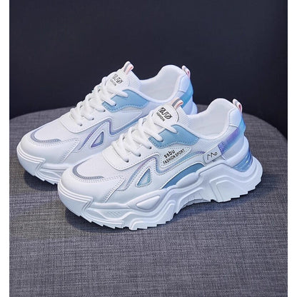 Damen Sneaker Chunky Glänzend Auffällig Modisch - BerlinGlamour